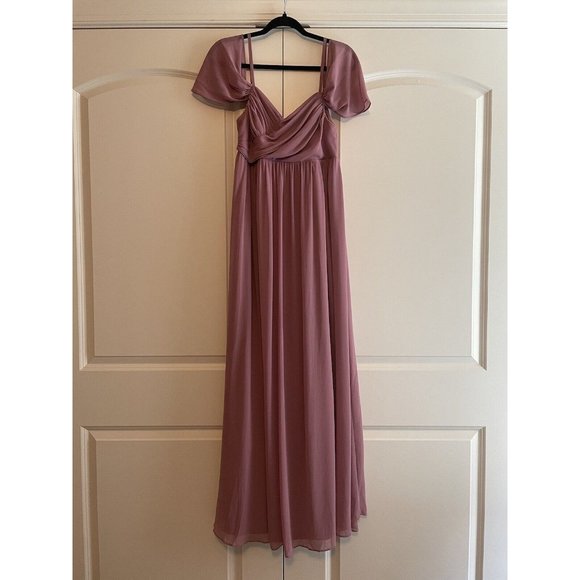 Ever-Pretty V Neck Short Sleeve Spaghetti Straps Maternity Formal Dress Size M - Picture 1 of 14